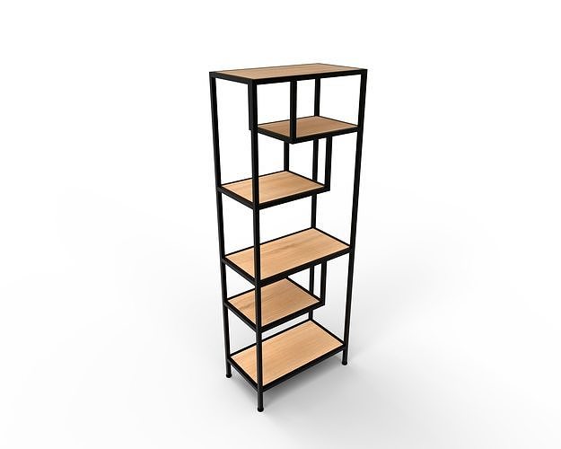 Bookcase 3D model 5
