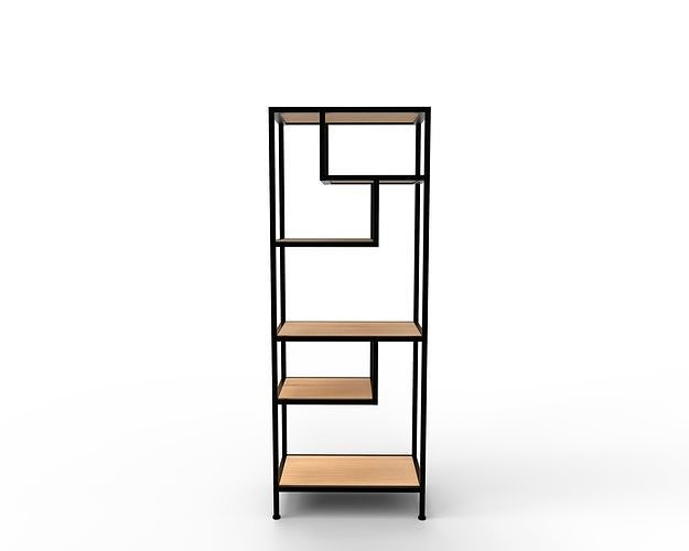 Bookcase 3D model 3