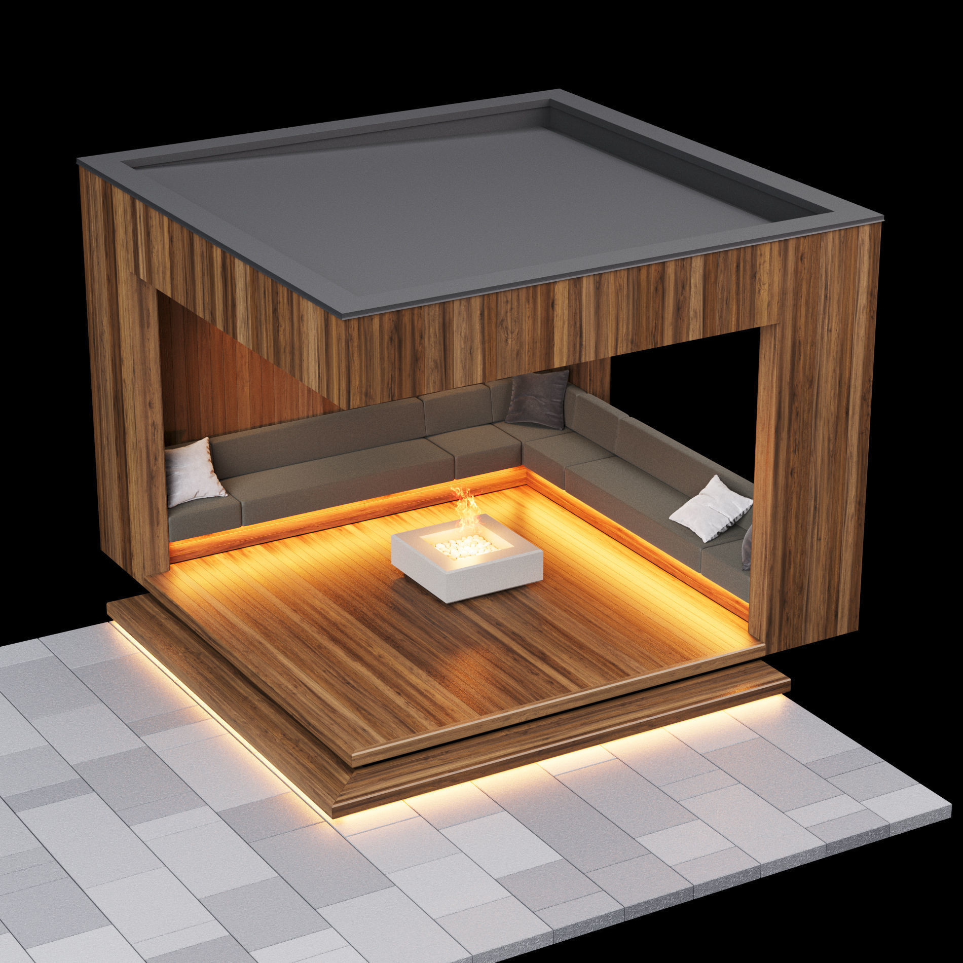 Pergola 1 3D model_7