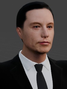 Elon Musk Hyper-Realistic 3D Model 3D model_1