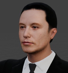 Elon Musk Hyper-Realistic 3D Model 3D model_2