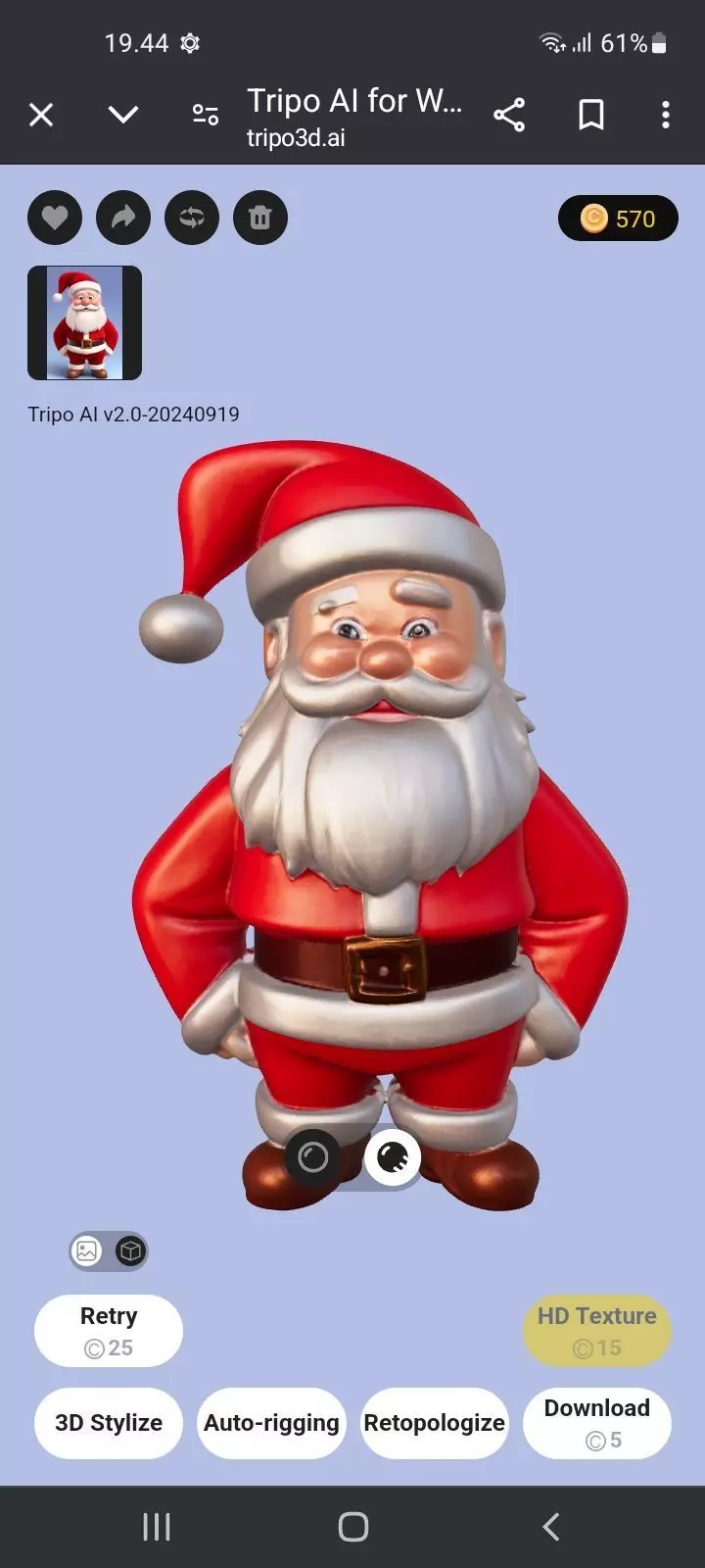 SANTA CLAUSE 3D FIGURE 3D print model_0