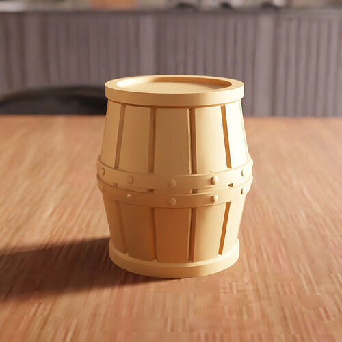 Barrel Decor STL File - 187 3D print model