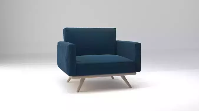 Navy Blue Armchair