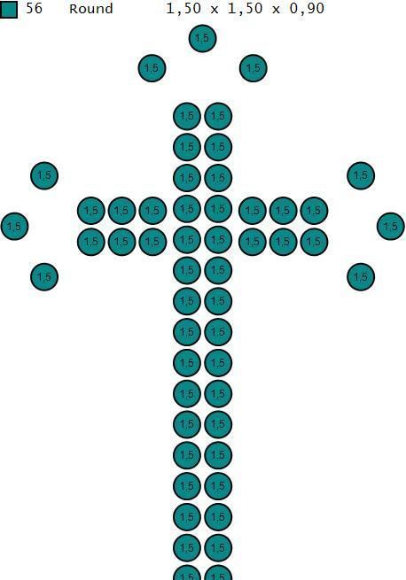 Cross Pendant Diamond Cross Necklace Vintage STL 3DM Printable  3D print model_6