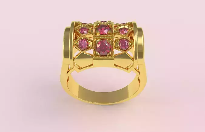 Early Retro Era Vintage Wedding Ring