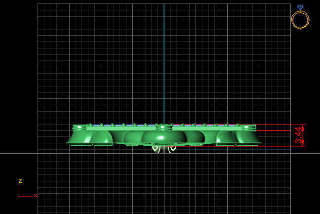 Cross Pendant Diamond Cross Necklace Vintage STL 3DM Printable  3D print model_4