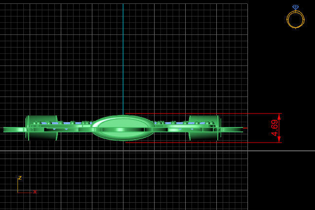 Cross Pendant Diamond Cross Necklace Vintage STL 3DM Printable  3D print model_4