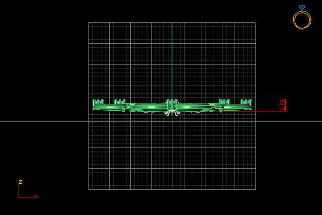 Cross Pendant Diamond Cross Necklace Vintage STL 3DM Printable  3D print model_4