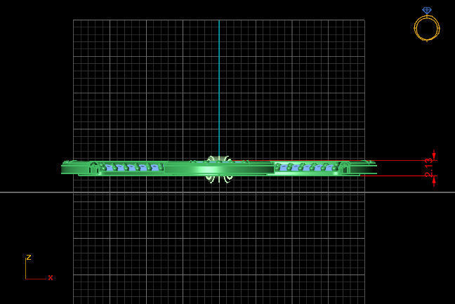 Cross Pendant Diamond Cross Necklace Vintage STL 3DM Printable  3D print model_4