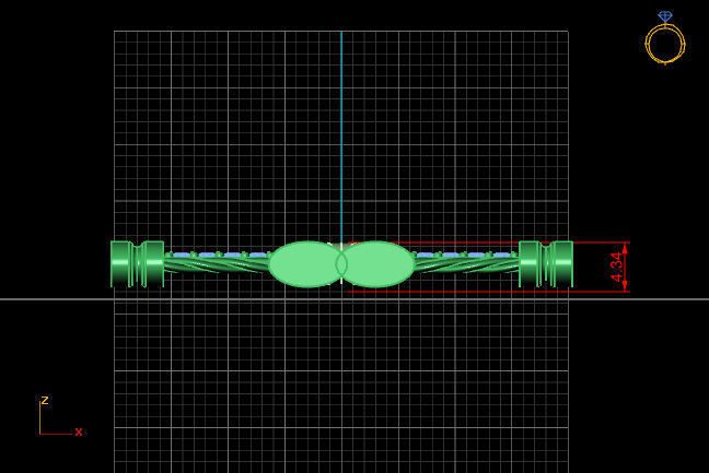 Cross Pendant Diamond Cross Necklace Vintage STL 3DM Printable  3D print model_4