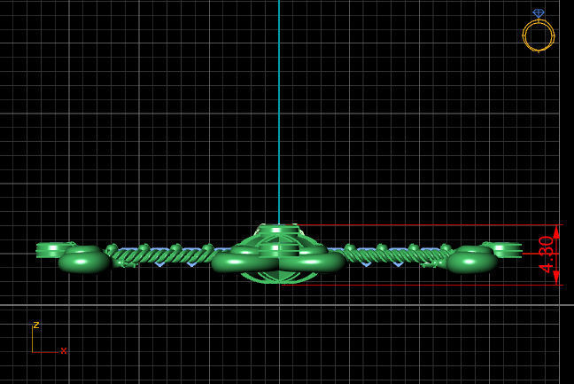 Cross Pendant Diamond Cross Necklace Vintage STL 3DM Printable  3D print model_4