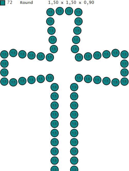 Cross Pendant Diamond Cross Necklace Vintage STL 3DM Printable  3D print model_6