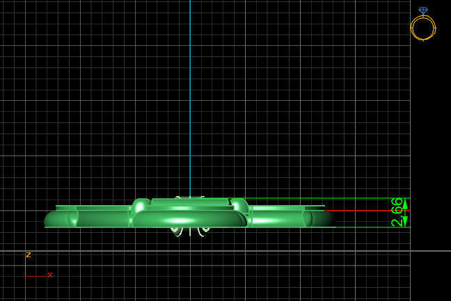 Cross Pendant Diamond Cross Necklace Vintage STL 3DM Printable  3D print model_4