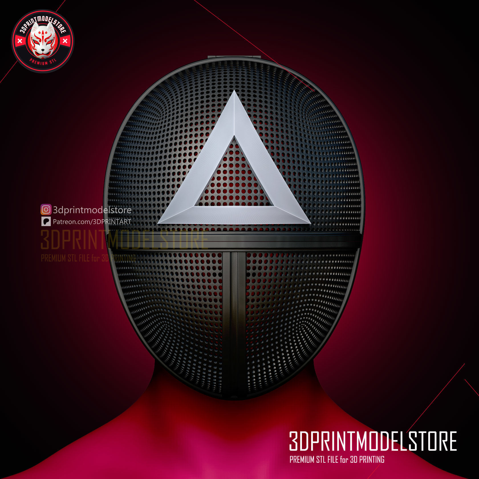 Squid Game Solider Cosplay Mask - Squidgame Mask 3D print model_2