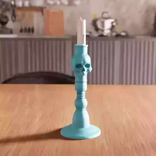 Skull Candle Holder STL File - 183