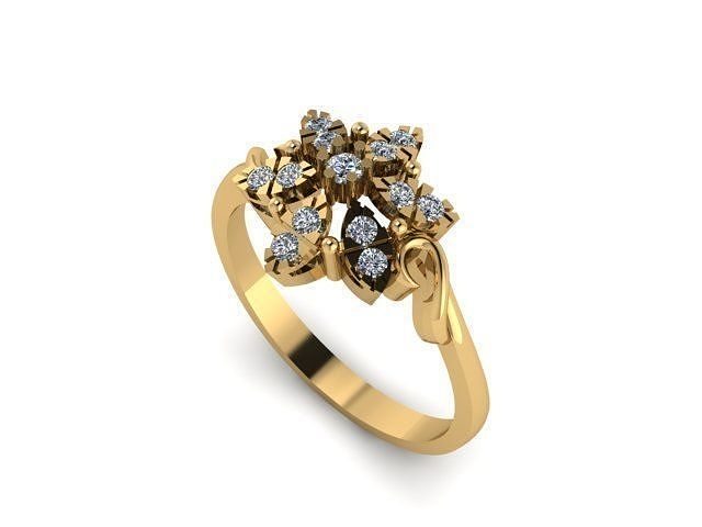 Engagement ring for womens 3D print model