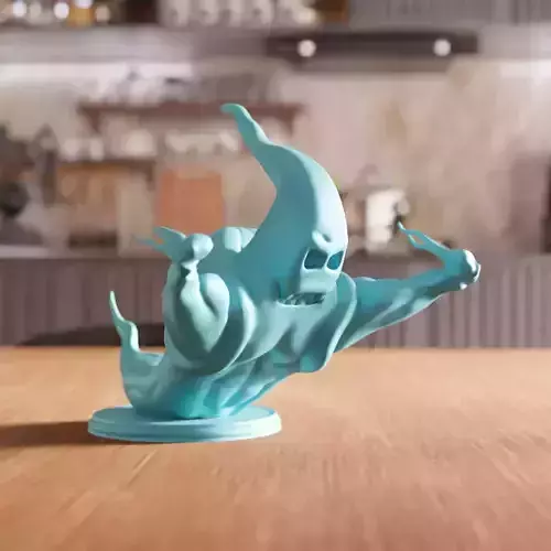 Angry Ghost Figure STL File - 181 3D print model