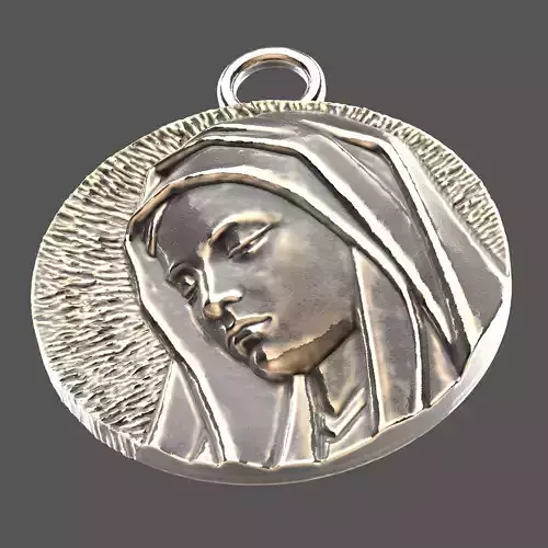 Virgin Mary medallion