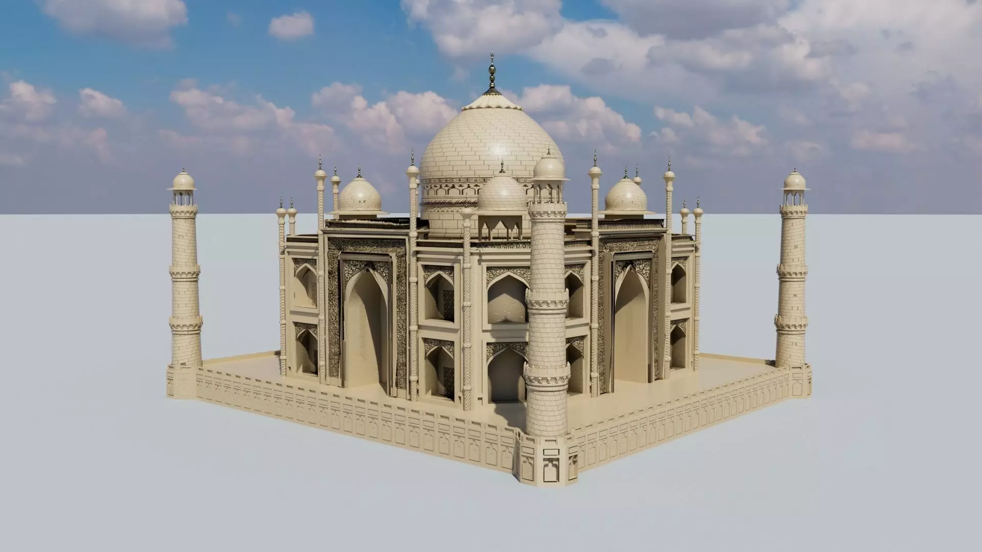 Taj Mahal 3D model_0