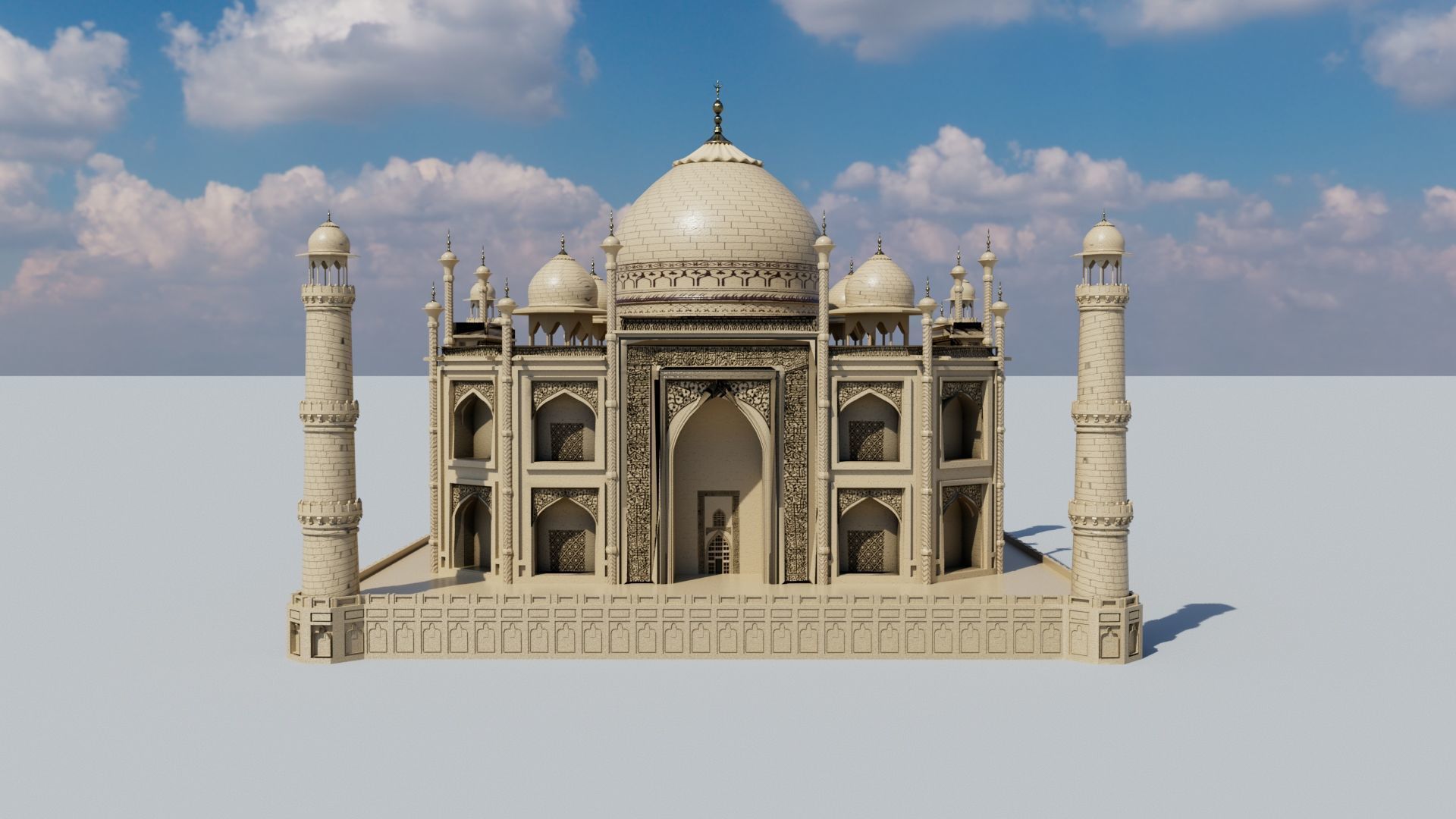 Taj Mahal 3D model_1