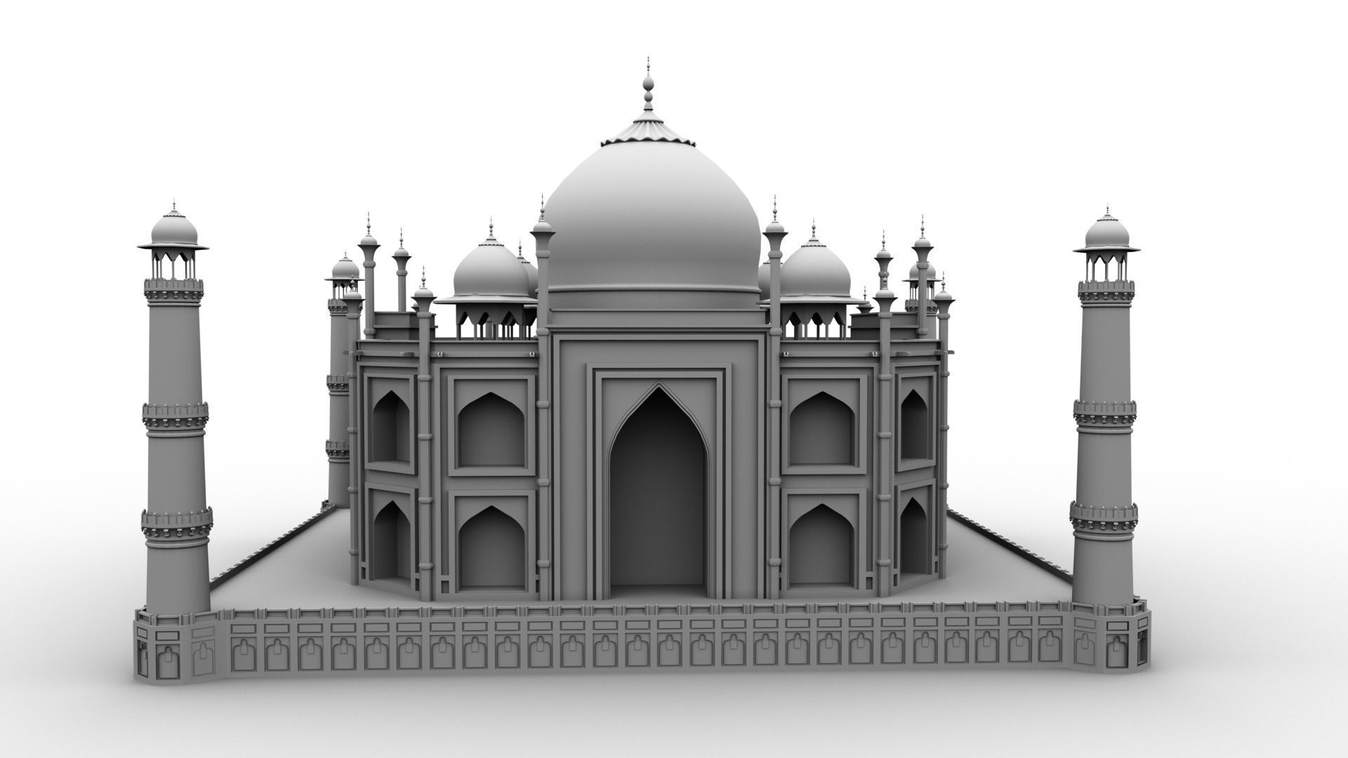 Taj Mahal 3D model_10