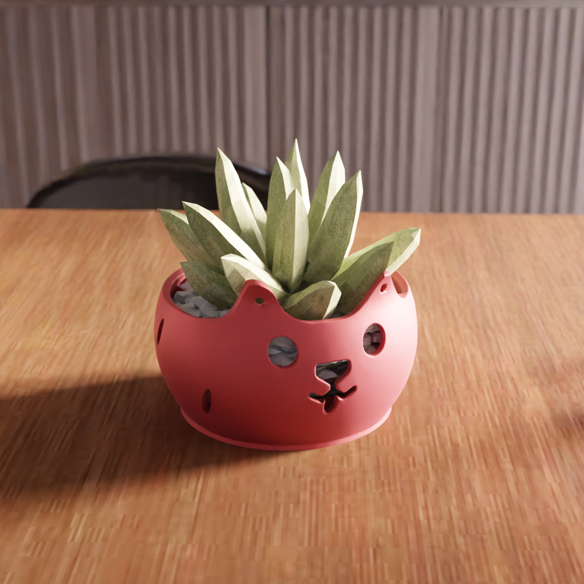 Cute Cat Bowl STL File - 180 3D print model_4