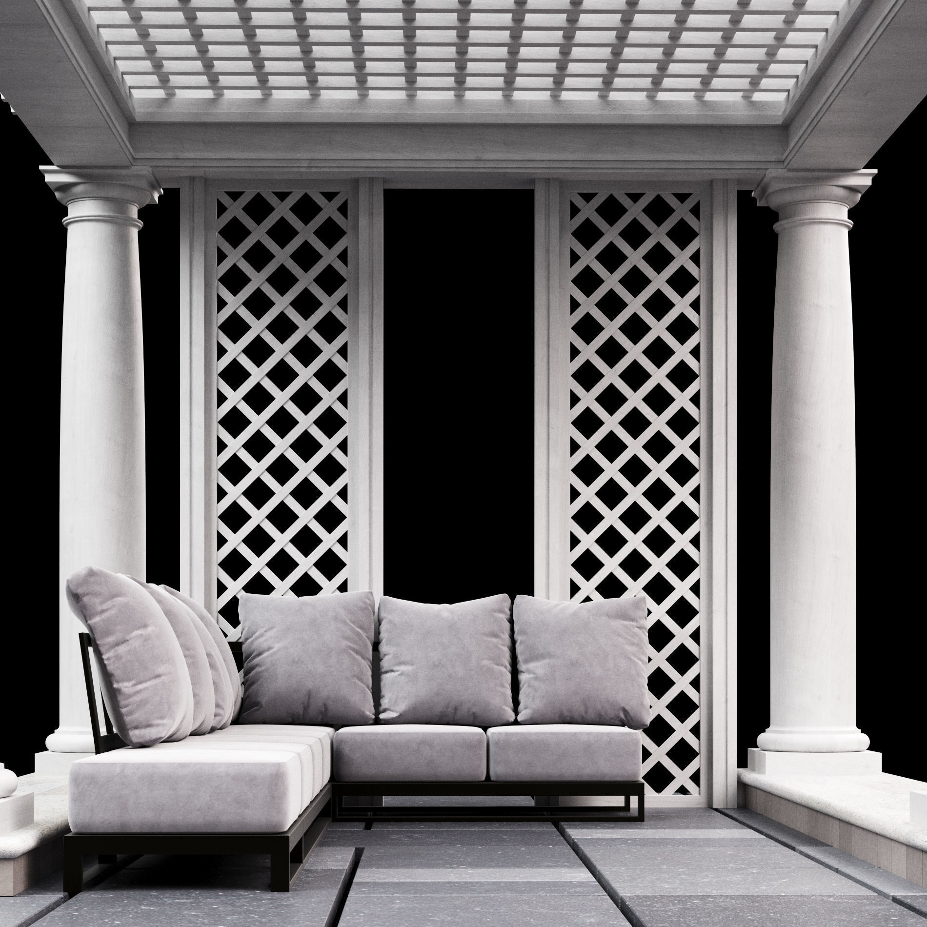 Pergola 2 3D model_13