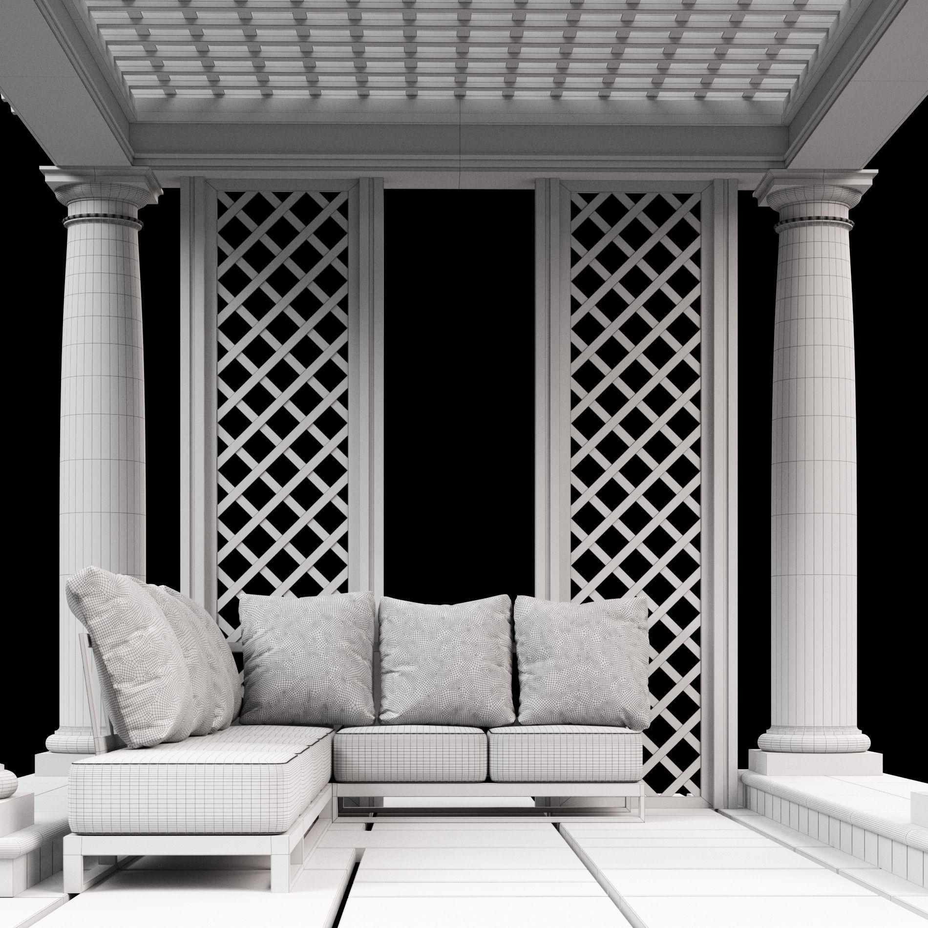Pergola 2 3D model_12