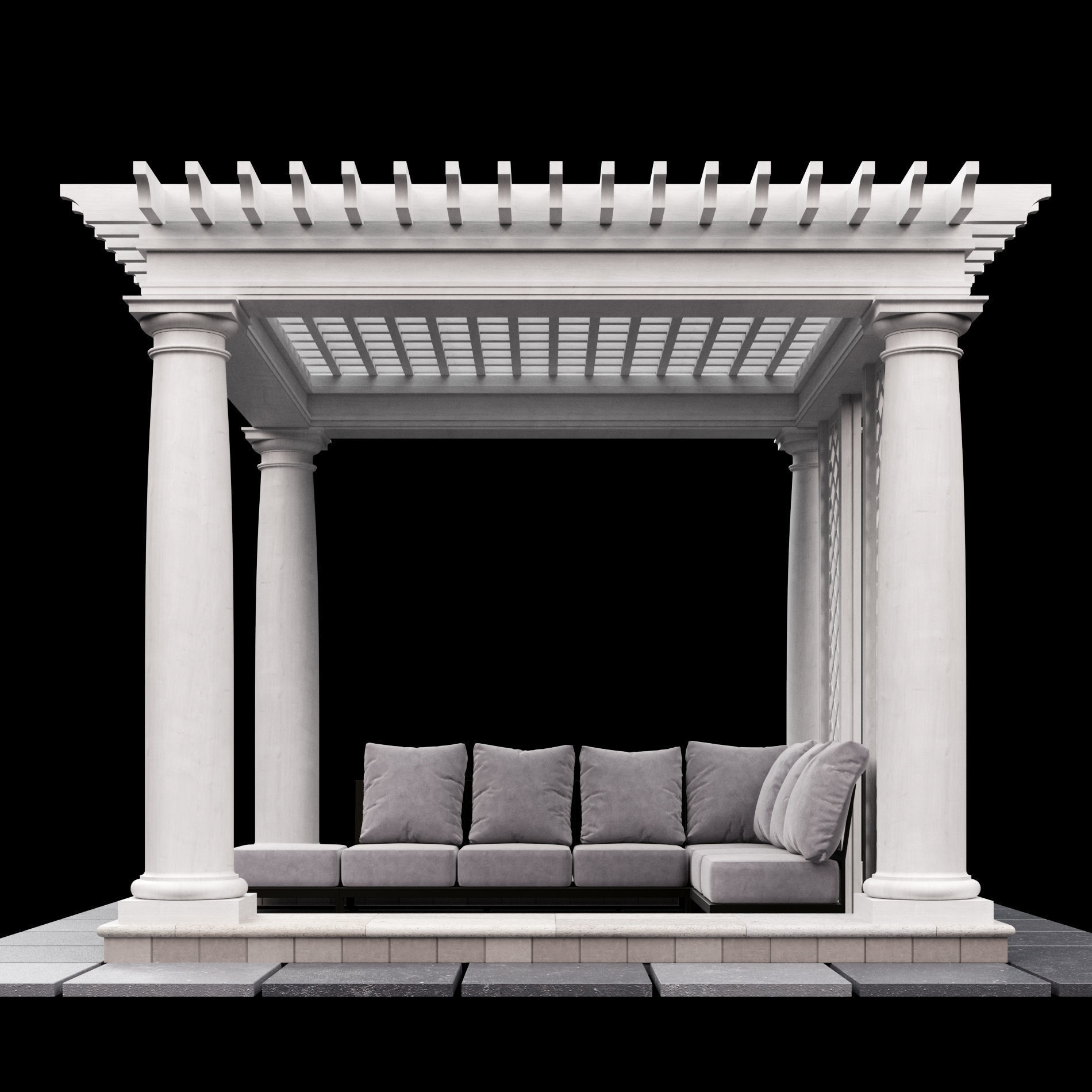 Pergola 2 3D model_5