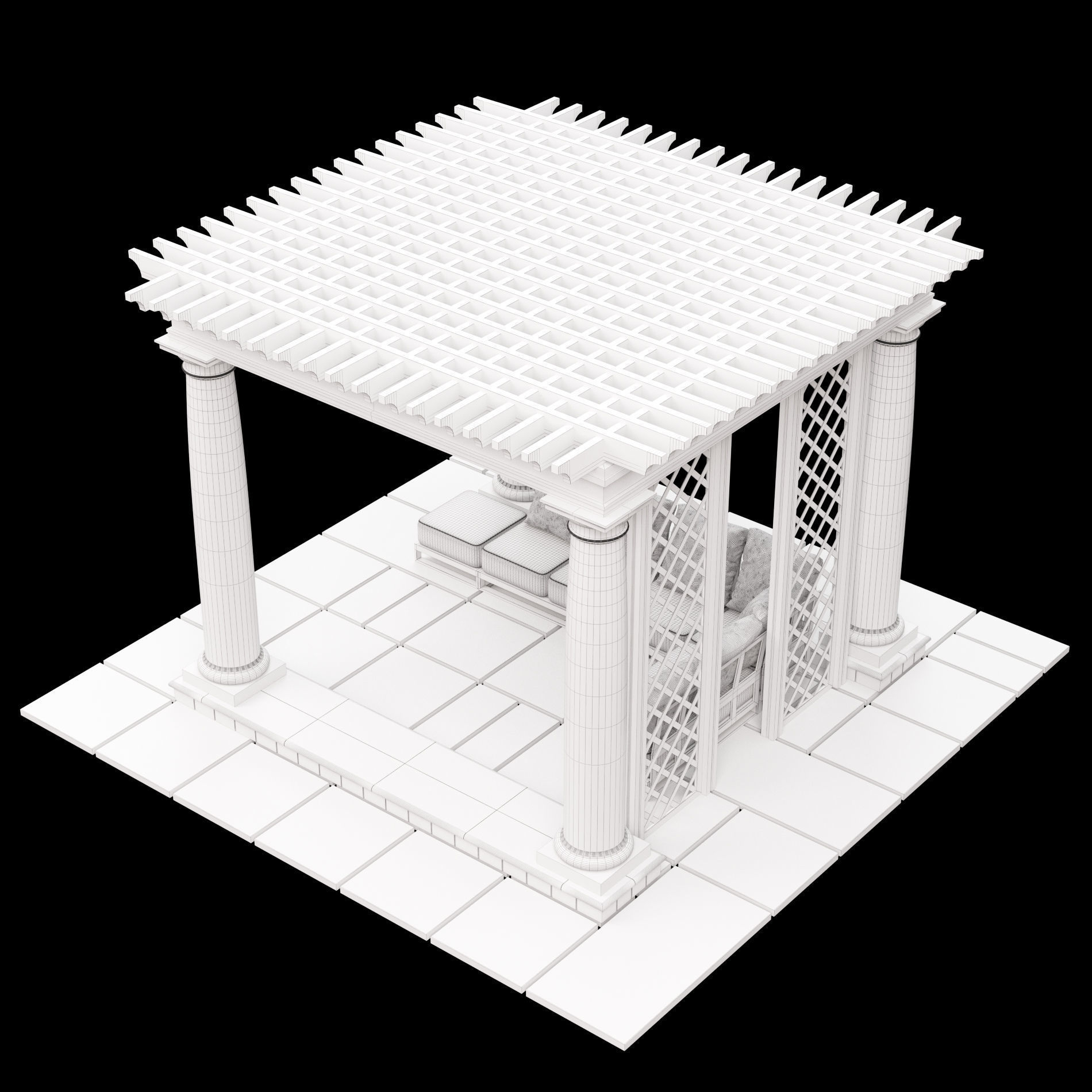 Pergola 2 3D model_10