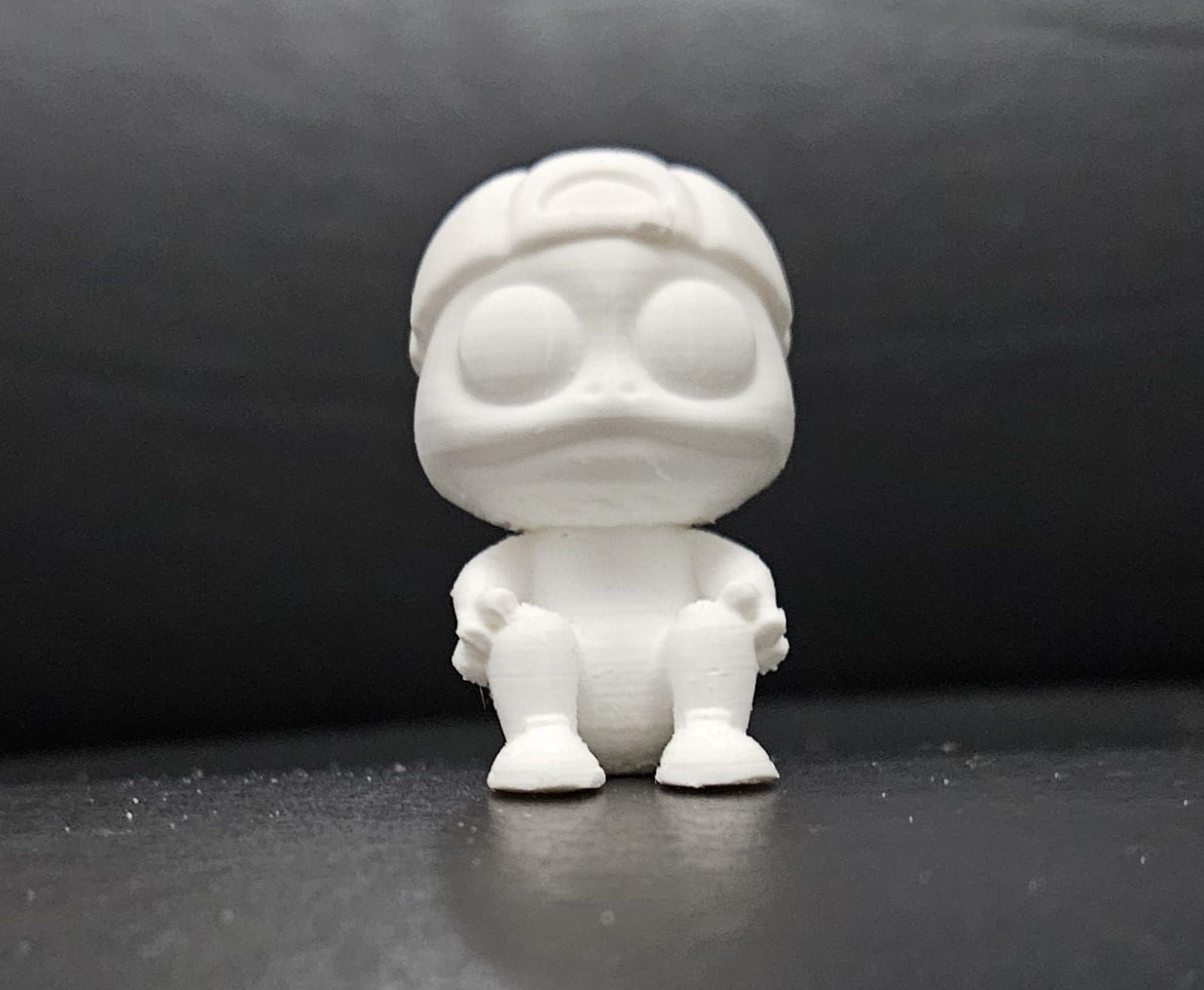 Frog with a Cap 3D print model_4