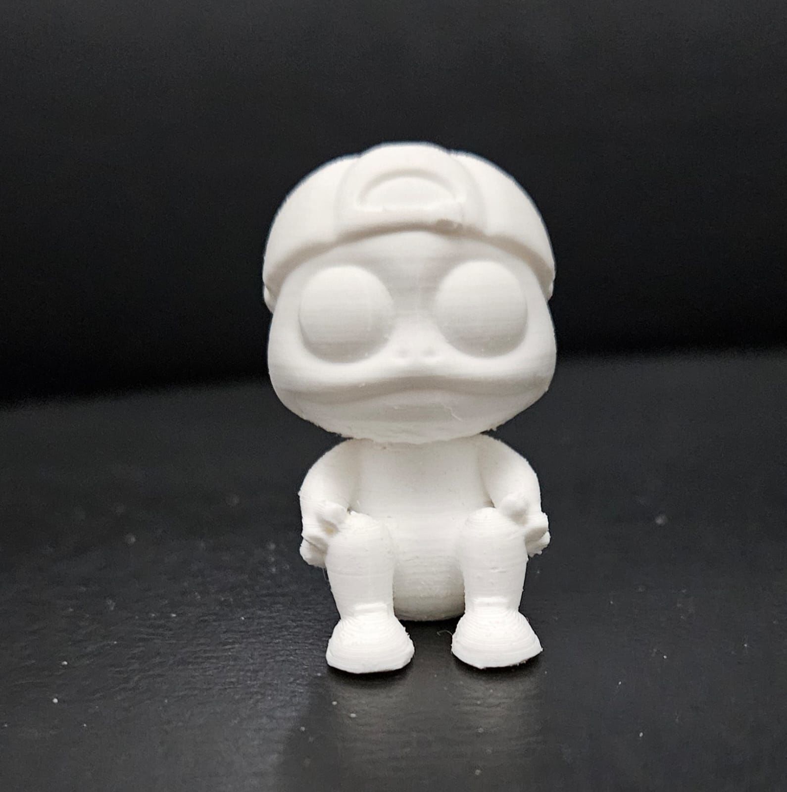 Frog with a Cap 3D print model_9