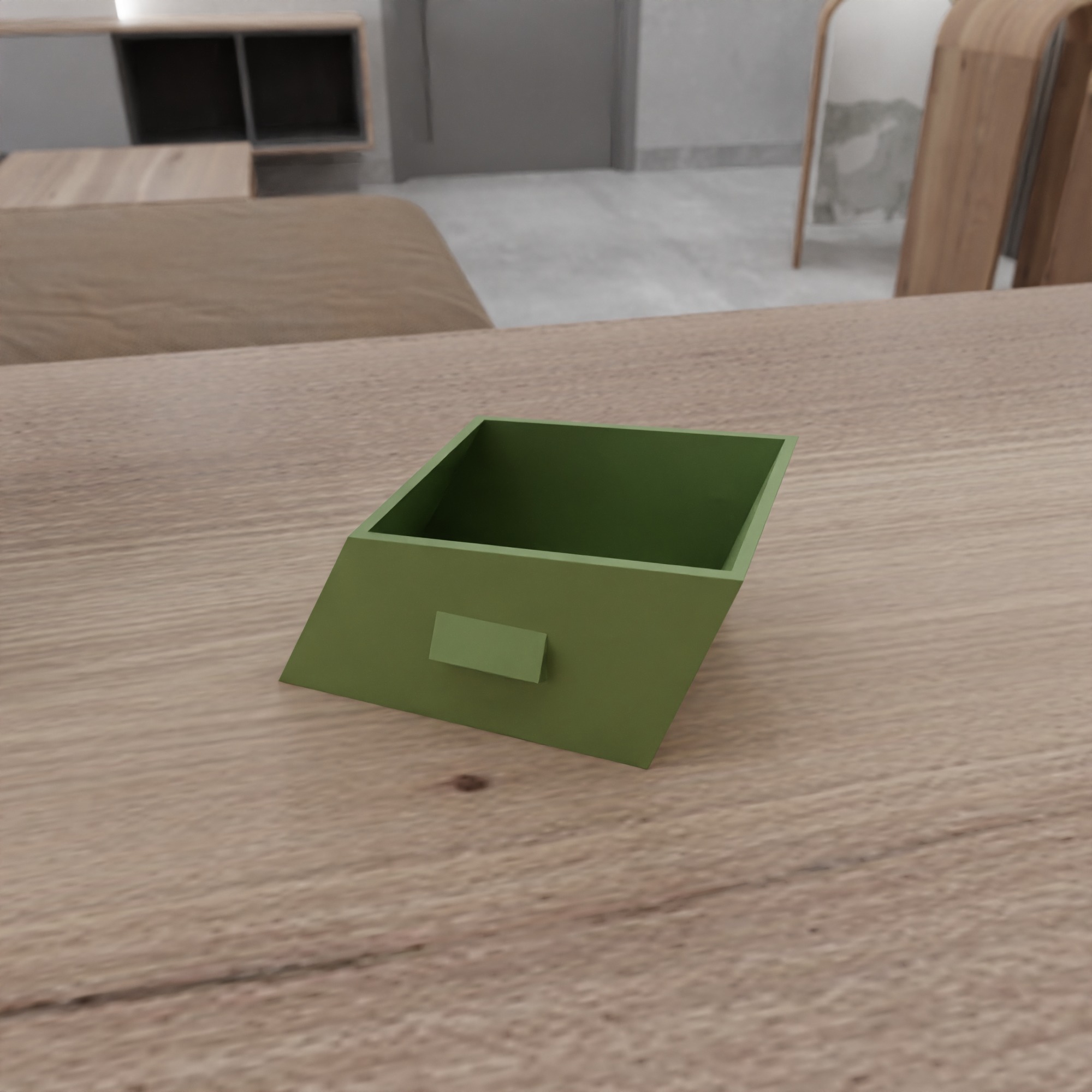 Curved Drawer Box STL File - 178 3D print model_10