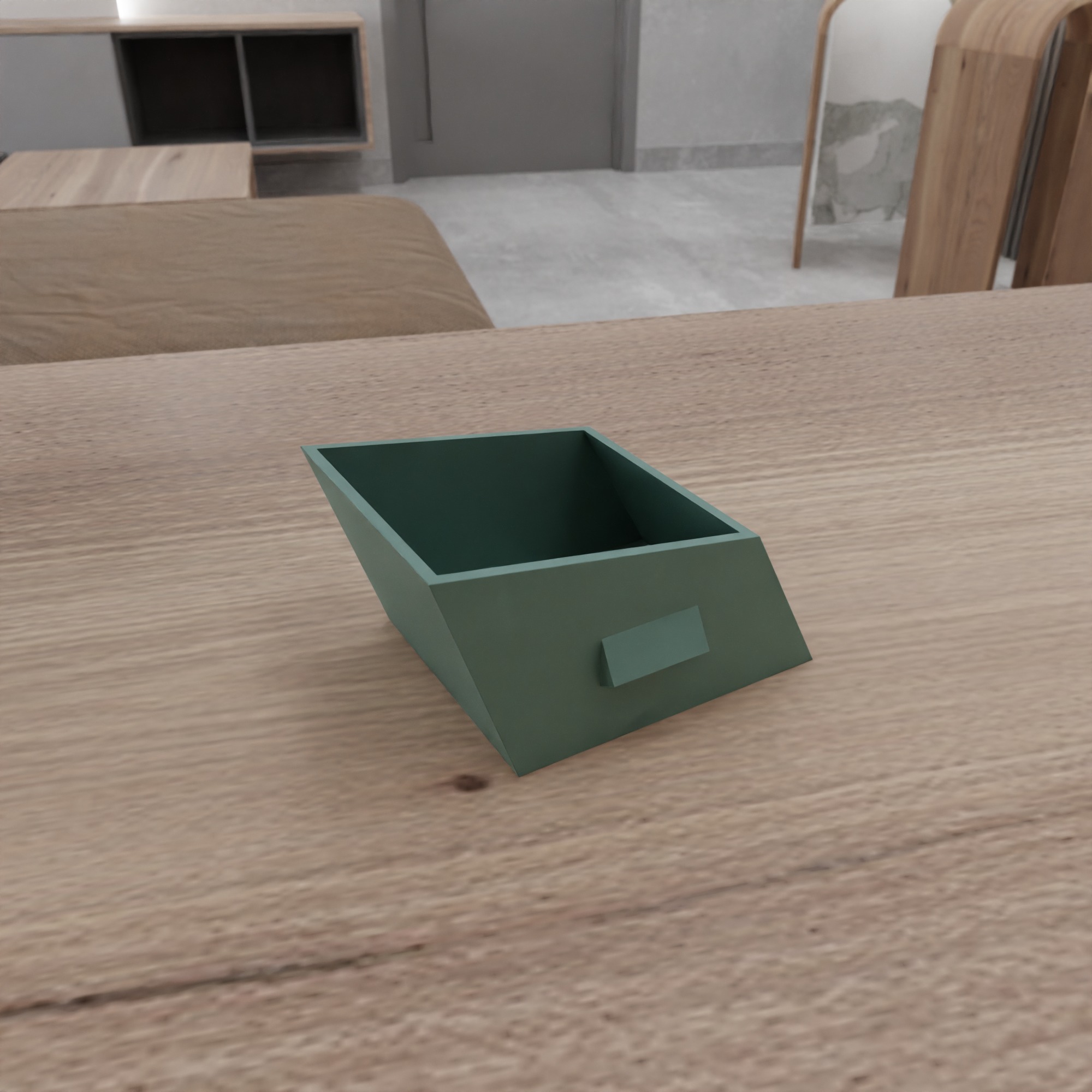 Curved Drawer Box STL File - 178 3D print model_11