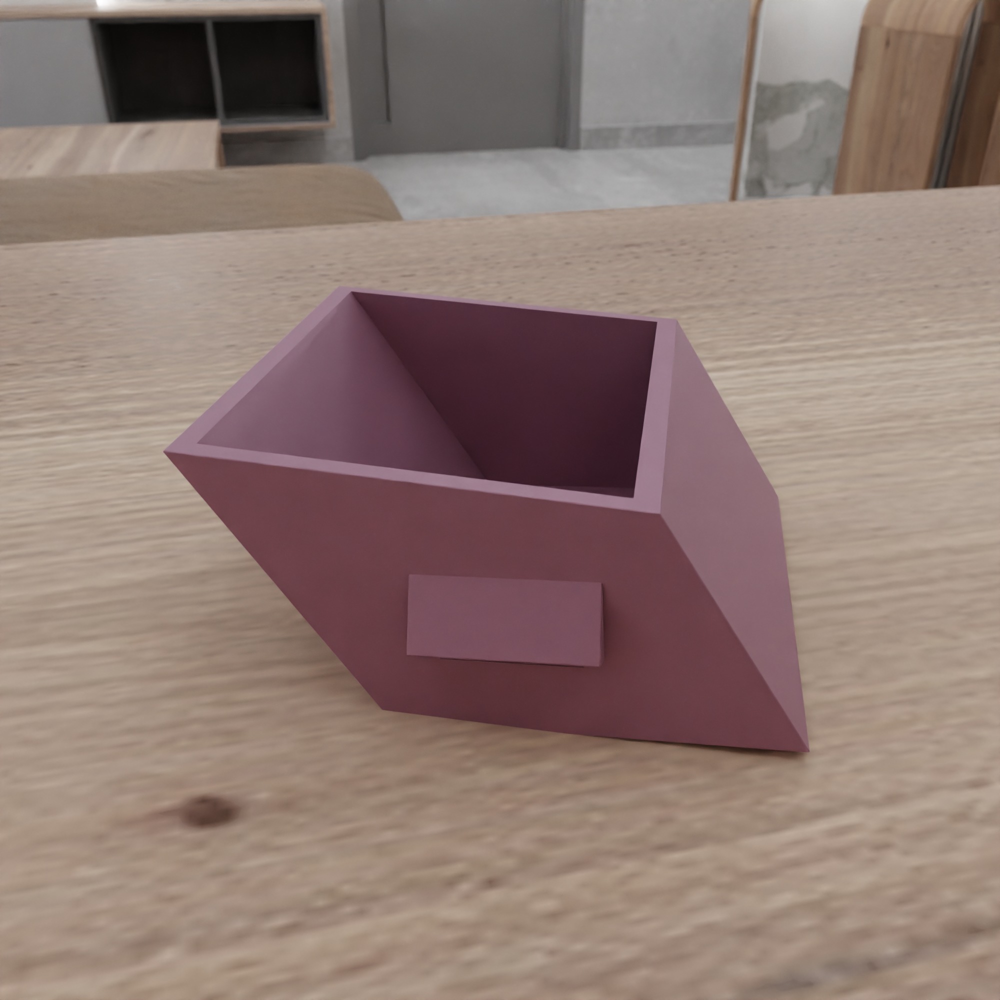 Curved Drawer Box STL File - 178 3D print model_13