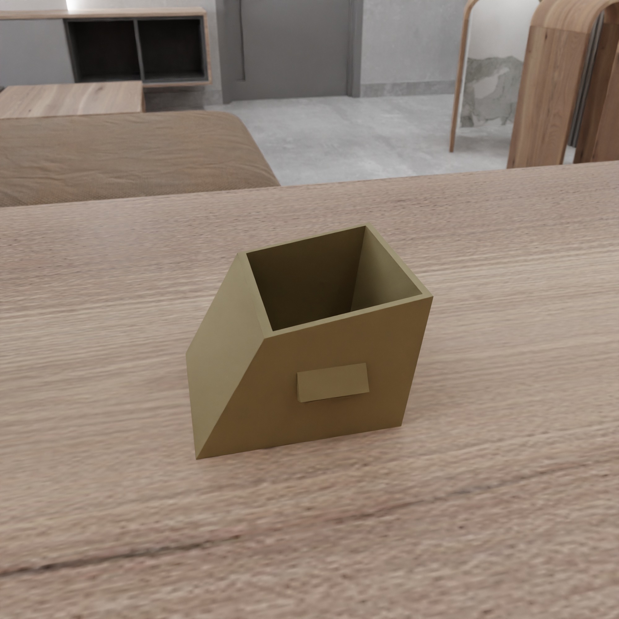 Curved Drawer Box STL File - 178 3D print model_12
