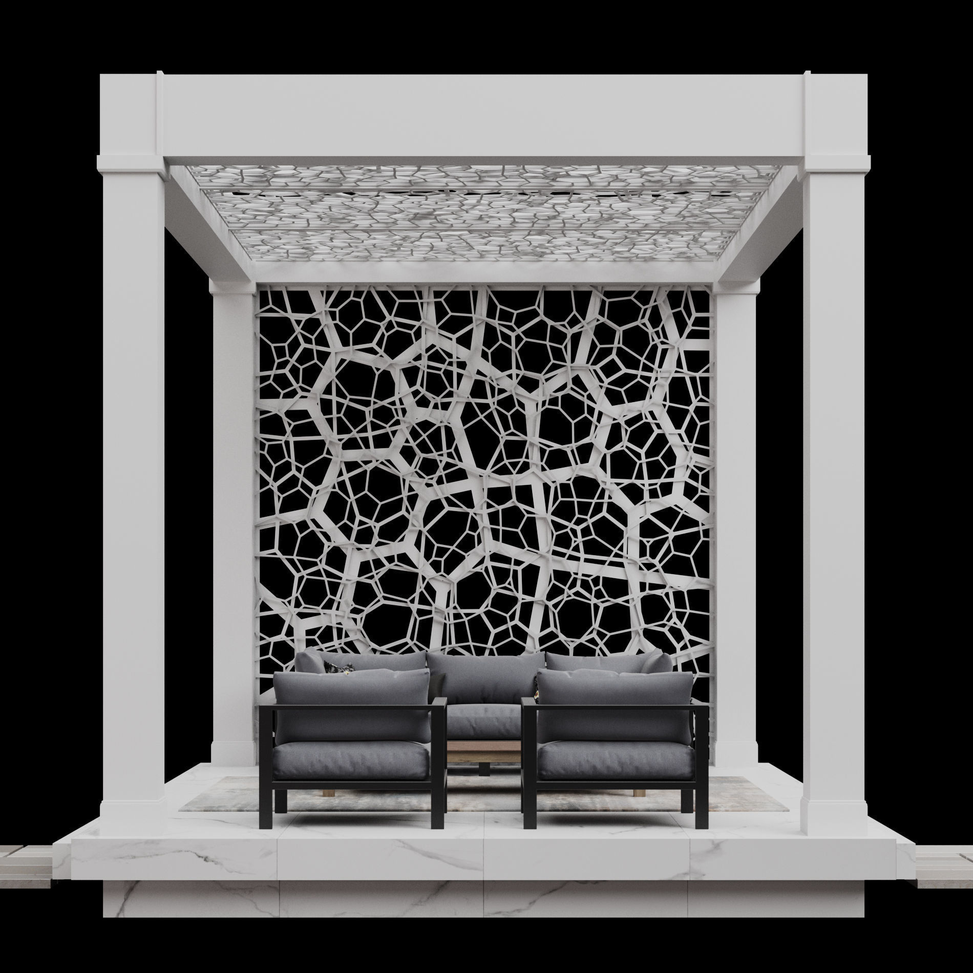 Pergola 3 3D model_5