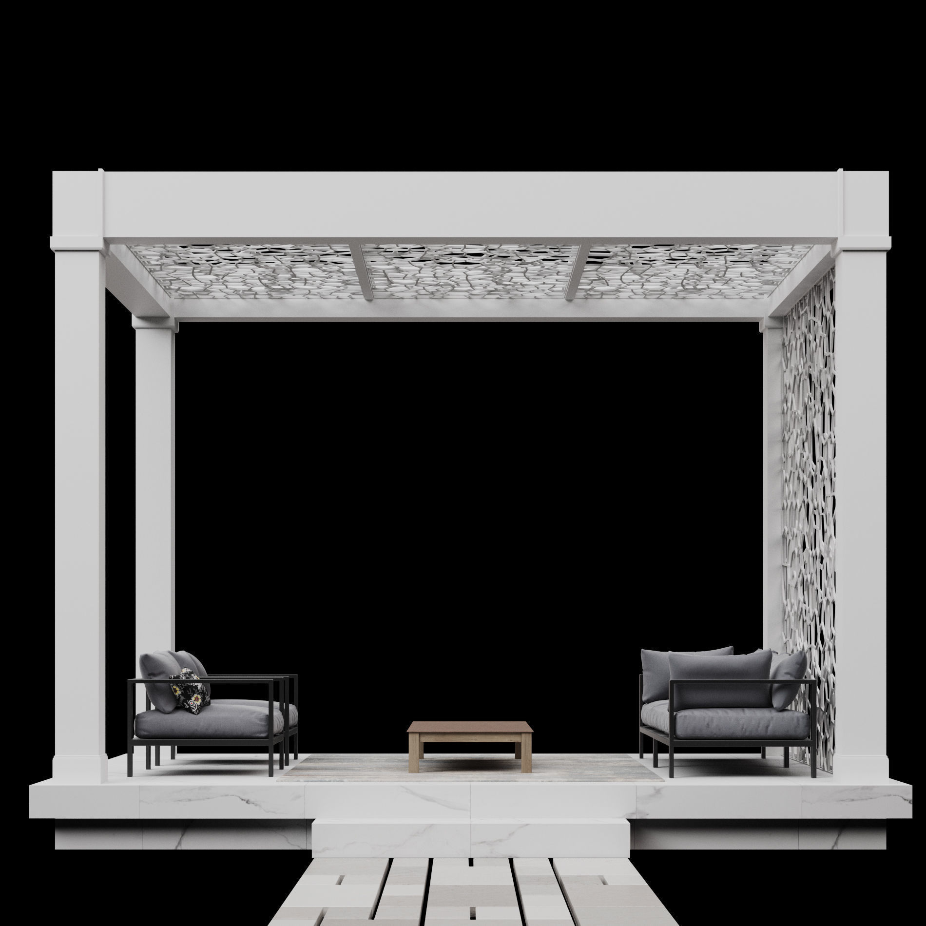 Pergola 3 3D model_3