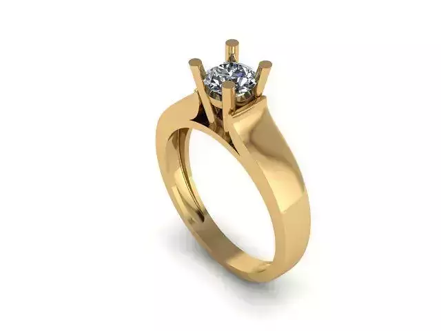 Solitair ring for daimond