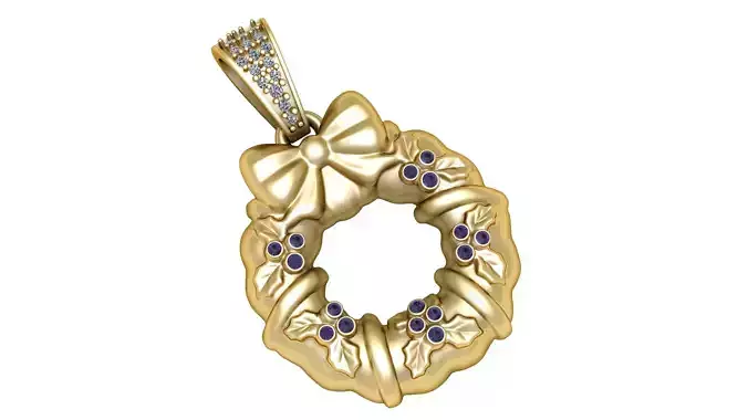 GOLD WEALTH PENDANT 3D PRINTABLE MODEL 