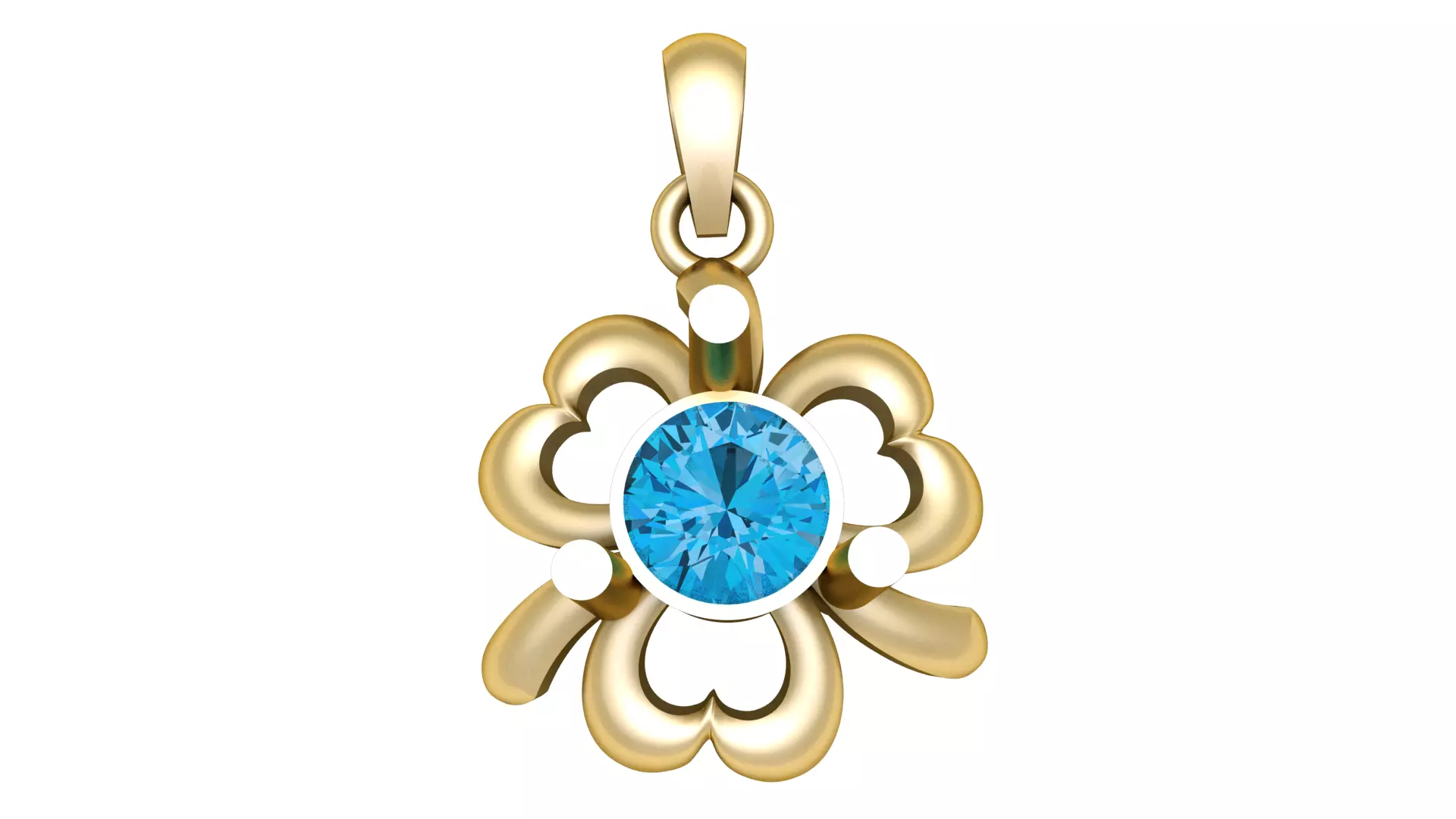 BLOOWING FLOWER PENDANT 3DPRINTABLE MODEL 3D print model