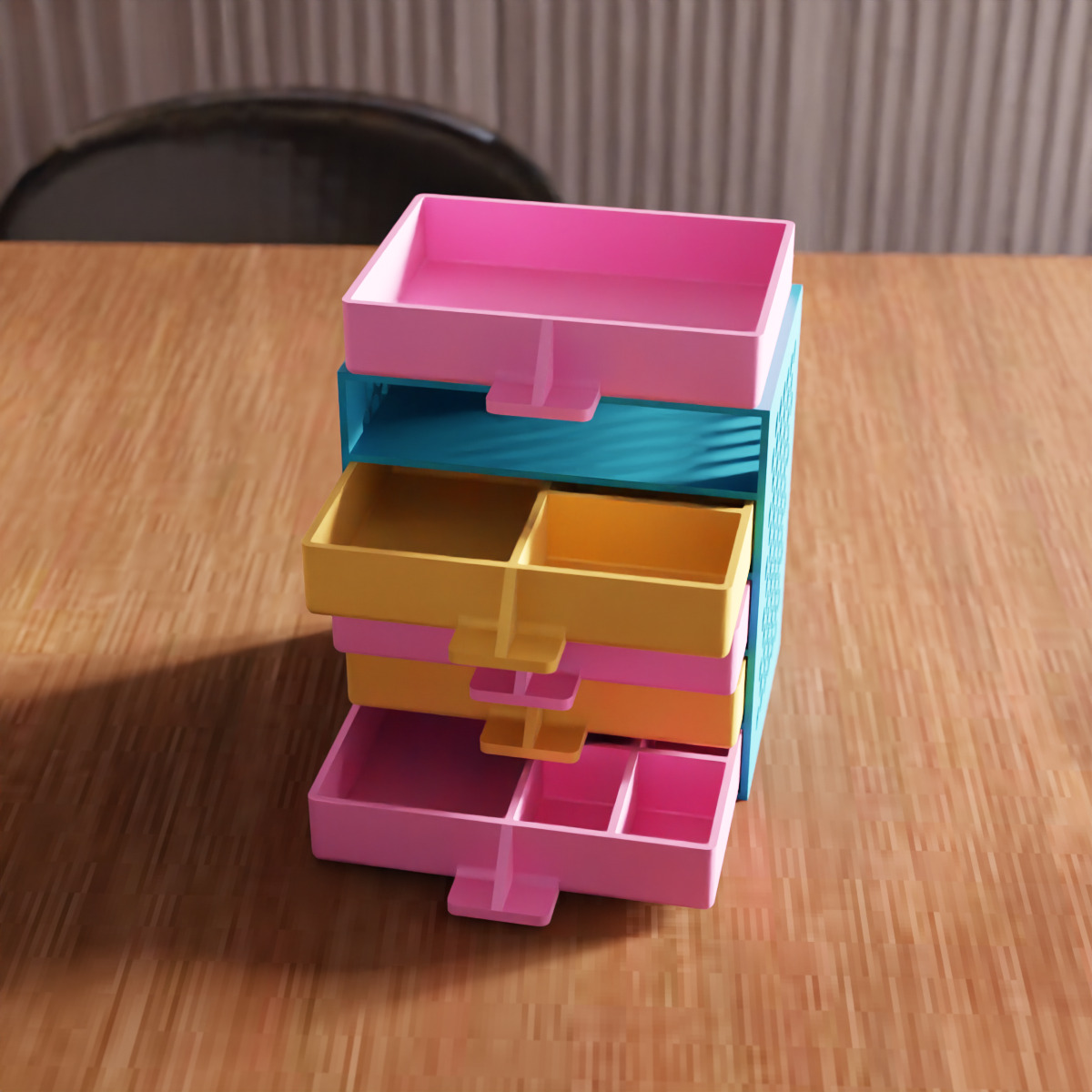 Drawer and 5 Tool Box STL File - 169 3D print model_1