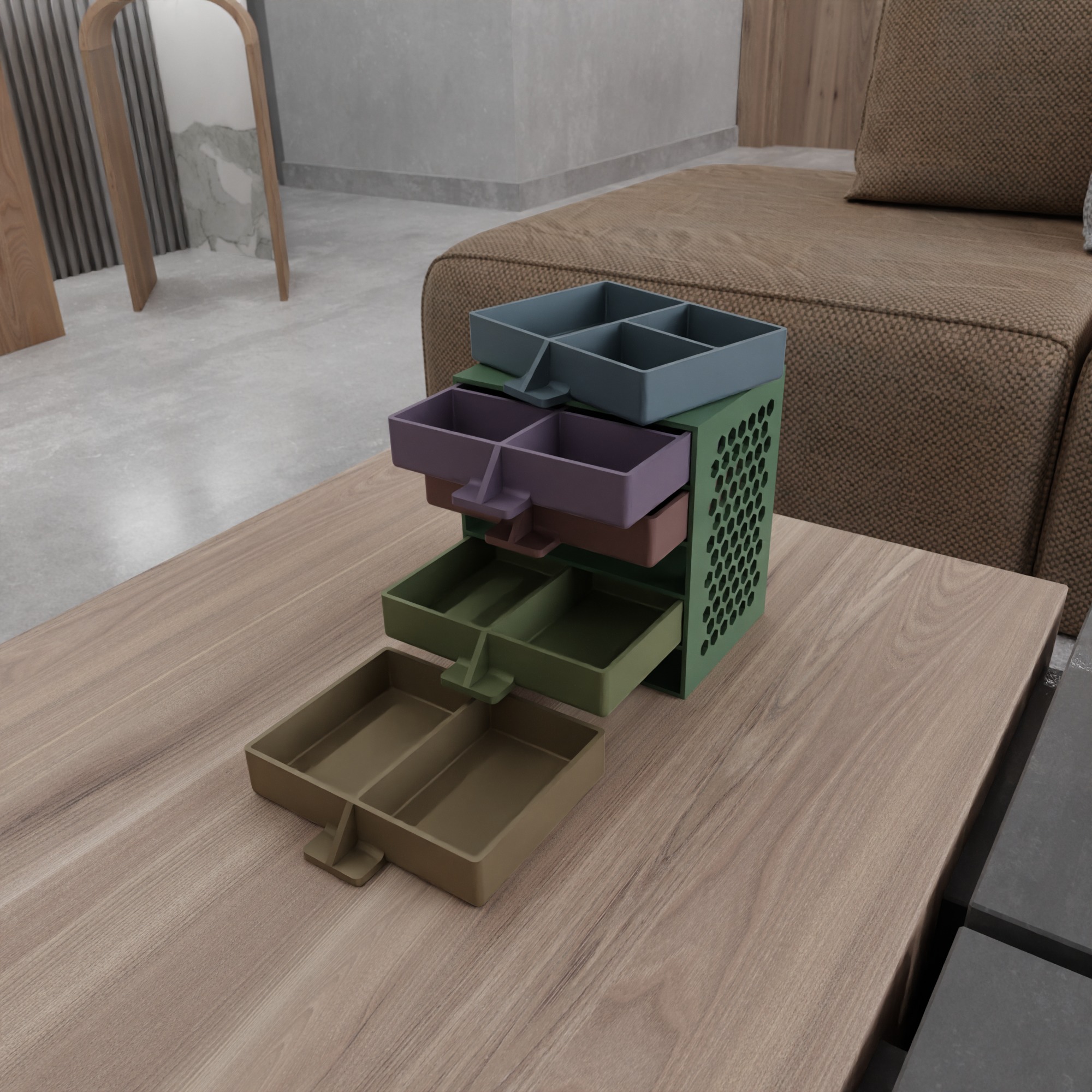 Drawer and 5 Tool Box STL File - 169 3D print model_10