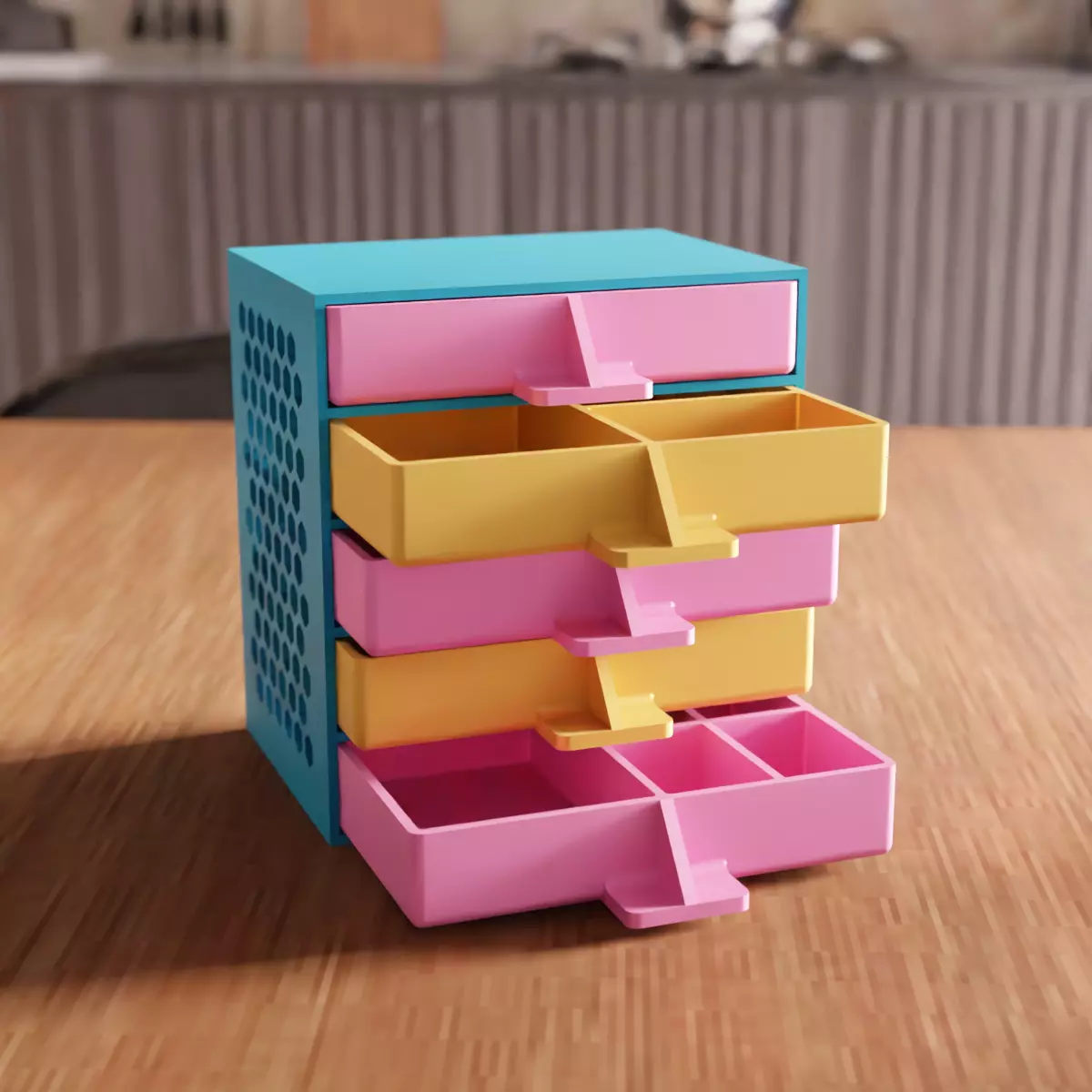 Drawer and 5 Tool Box STL File - 169 3D print model_0