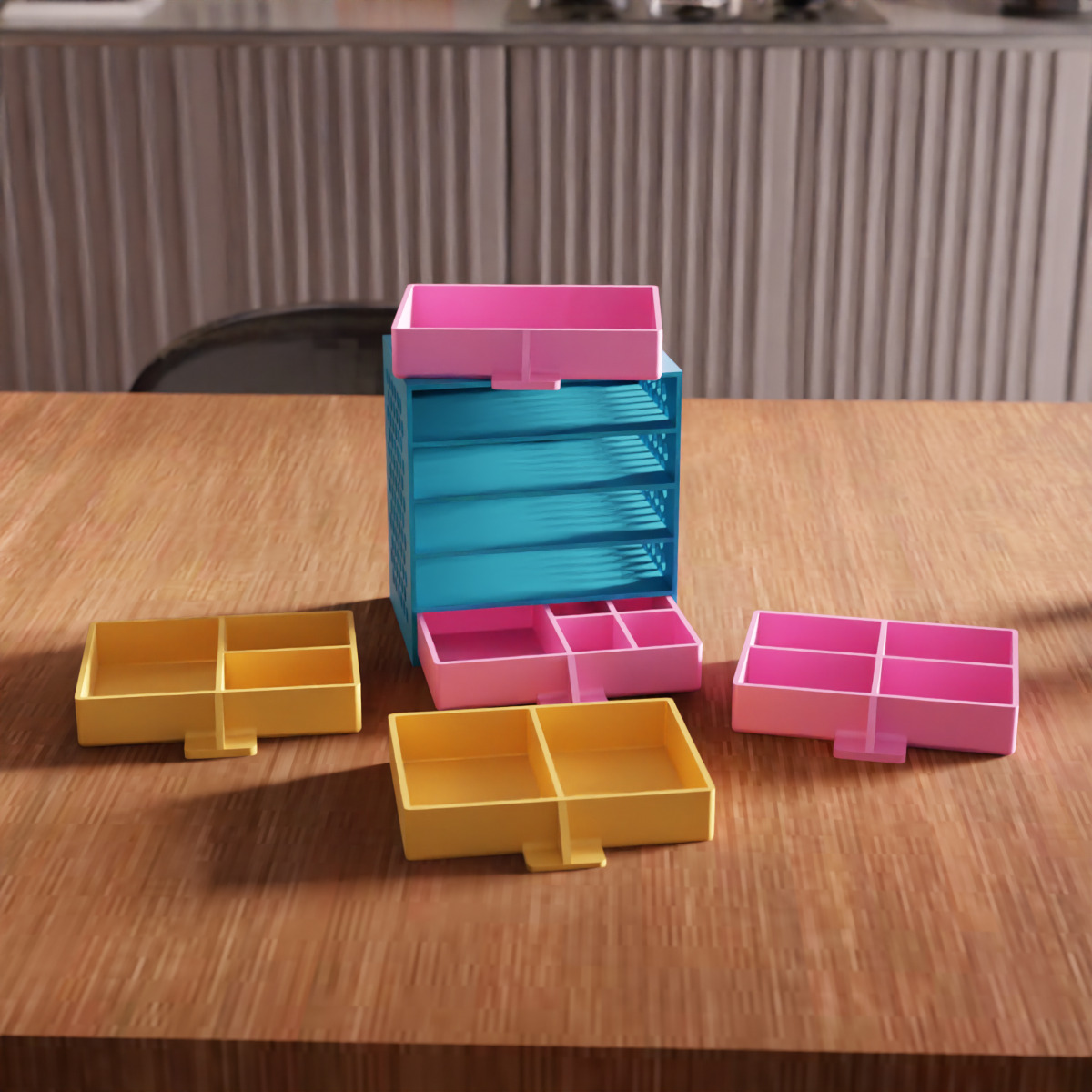 Drawer and 5 Tool Box STL File - 169 3D print model_4