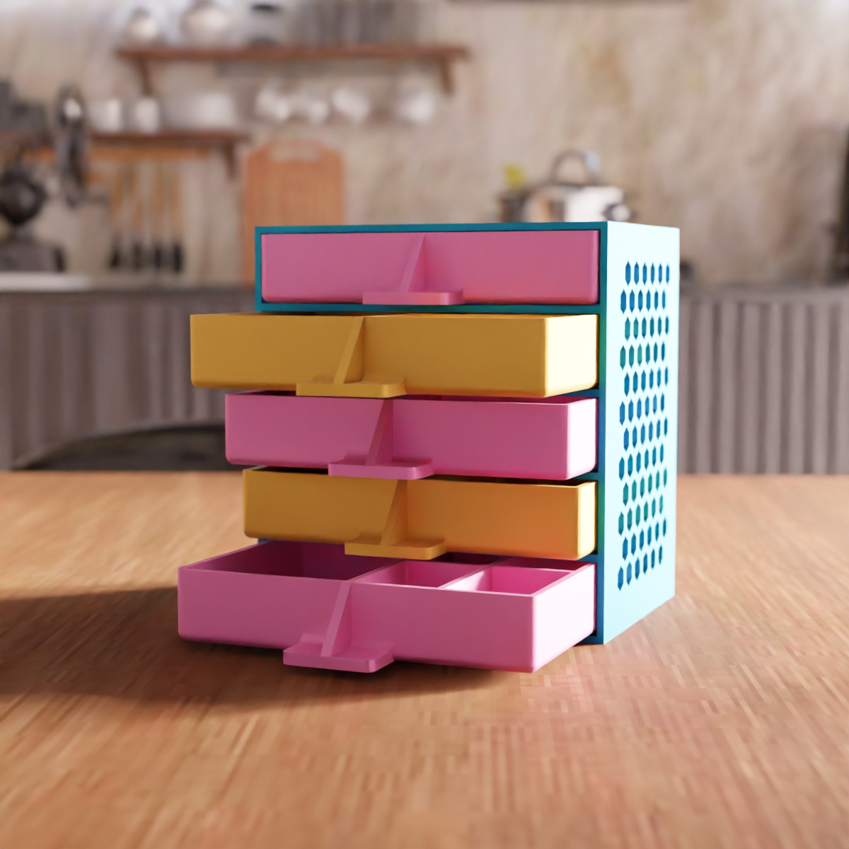 Drawer and 5 Tool Box STL File - 169 3D print model_3