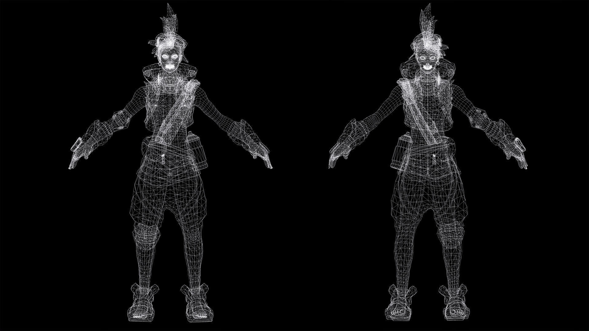 ChromaCrash Ekko - League of Legends Low-poly 3D model_10