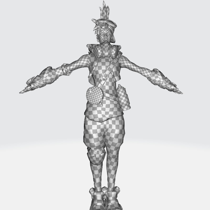 ChromaCrash Ekko - League of Legends Low-poly 3D model_20