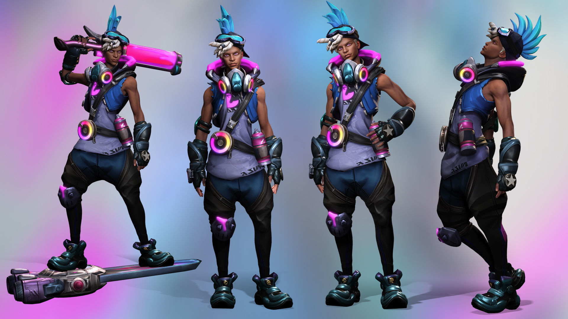 ChromaCrash Ekko - League of Legends Low-poly 3D model_2